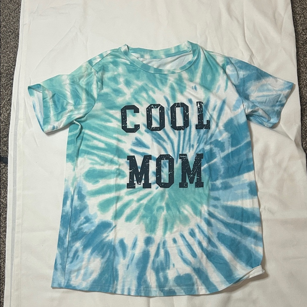 Cool Mom Tie-Dye Woman’s Shirt
 (words aren’t iron on) Free Shipping